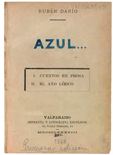 Rubén Darío.  Azul…