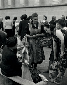 Escenas de mercado. Girona. Día de mercado, c. 1950