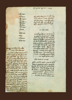 LEONARDO DA VINCI. Códice Madrid I (f. 1 v)