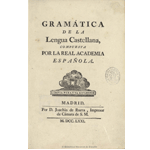 <i>Gramática de la lengua castellana</i>, compuesto por la Real Academia Española