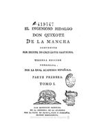 El ingenioso hidalgo Don Quixote...(1787)