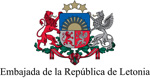 Logotipo de la  Embajada de la República de Letonia en España 