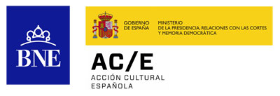 Logotipos de Biblioteca Nacional de España, Secretaría de Estado de Memoria Democrática y Acción Cultural Española