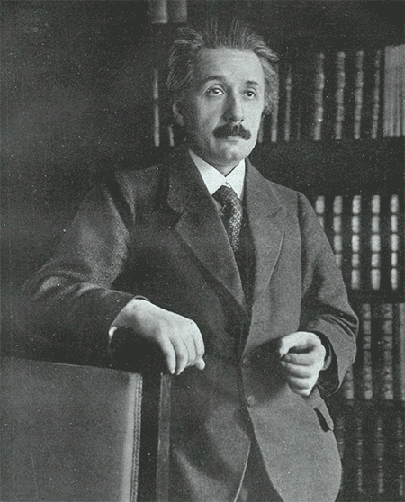 Fotografía de Einstein en La Esfera con motivo de la concesión del Premio Nobel.