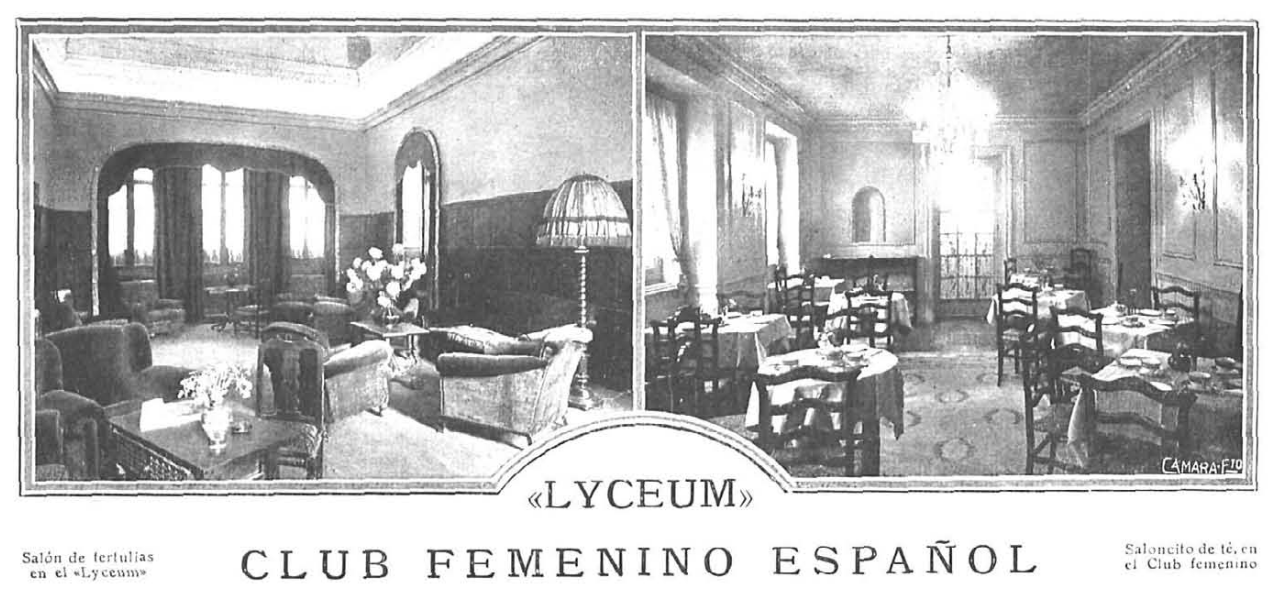 Salón de tertulias en el Lyceum Club