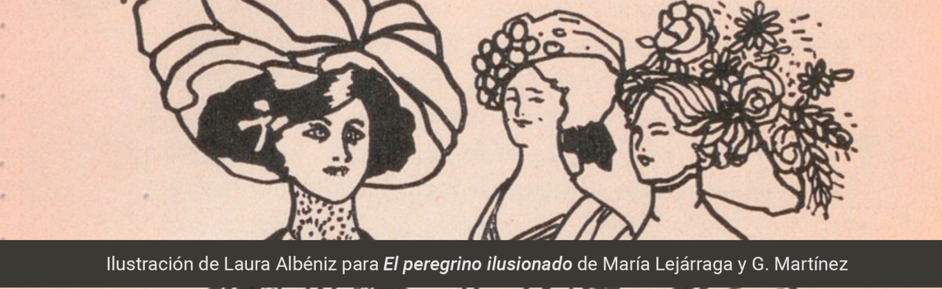Ilustración de Laura Albéniz para El peregrino ilusionado de María Lejárraga y G. Martínez