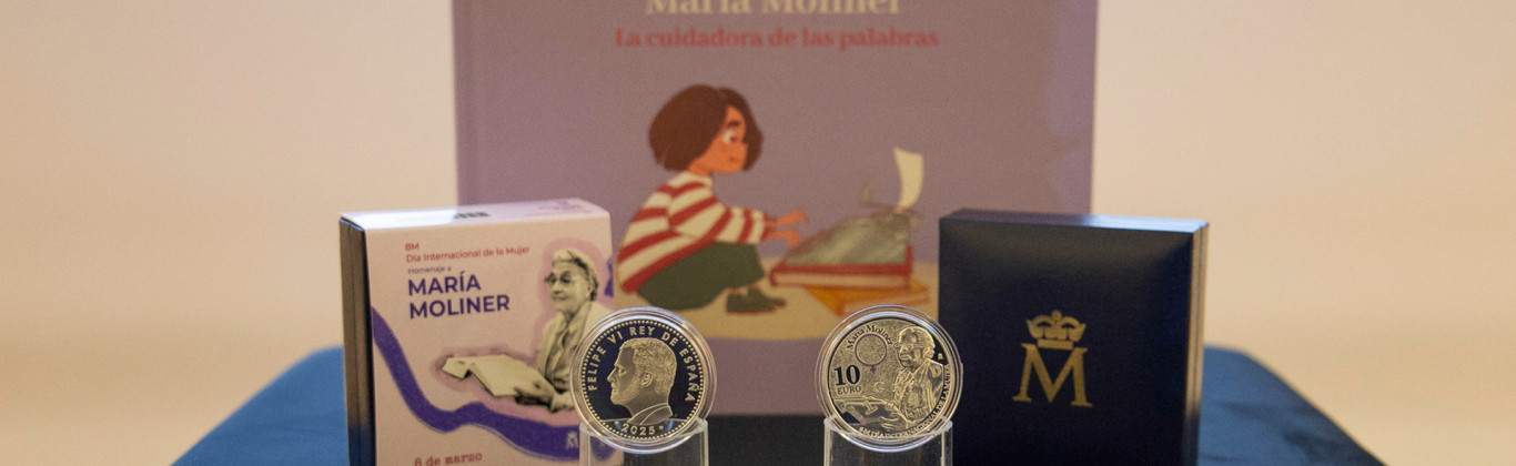 Moneda conmemorativa. 125 aniversario María Moliner