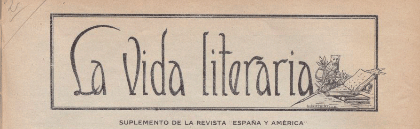 Cabecera de la publicación La vida literaria