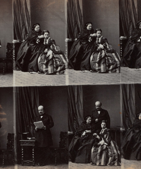 Fotografía  La reine Marie Christine, le duc de Riansares et leur fille Marie Christine