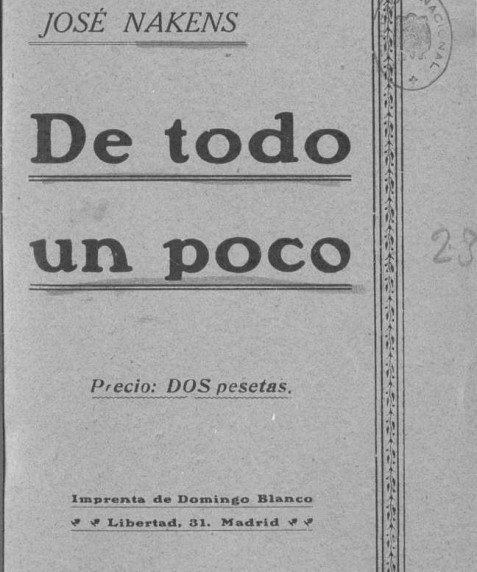 De todo un poco: colección de artículos / de José Nakens