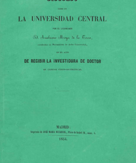 Discurso leído en la Universidad Central