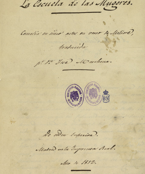 Portada La escuela de las mujeres