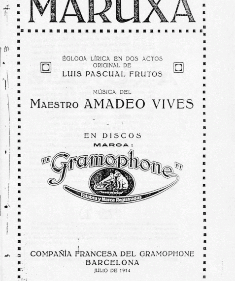 Maruxa : égloga lírica en dos actos