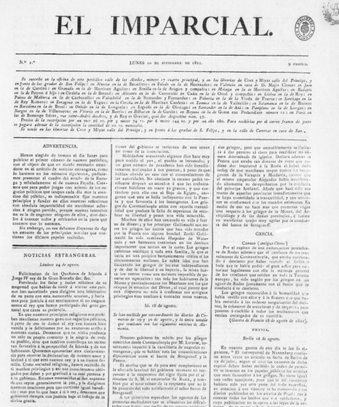 Portada de El Imparcial