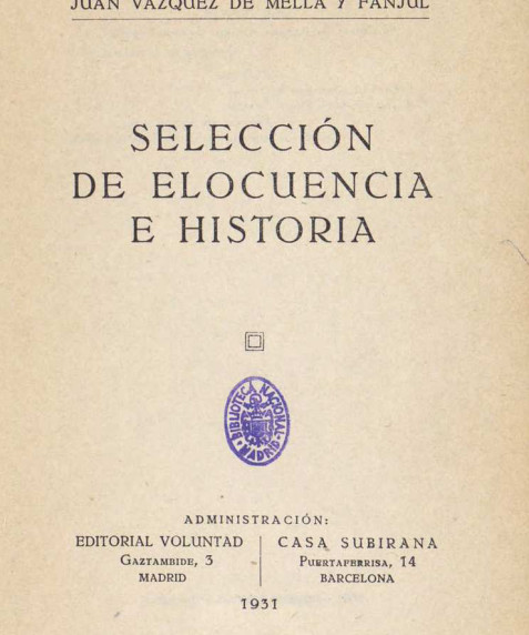 Selección de elocuencia e historia