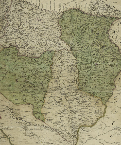 Aragón de Ioan Baptista Lavaña [Material cartográfico] : Dedicada a los illustrissimos Señores Diputados del Reyno de Aragón…