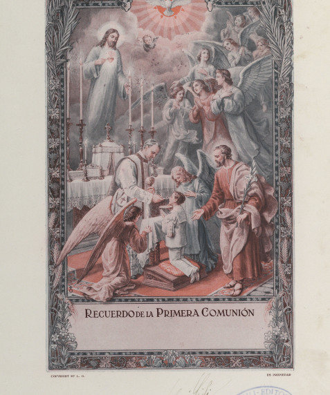 Colección de recordatorios de 1ª comunión de la casa Luis Gili
