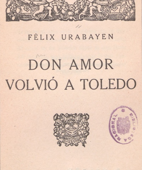 Portada del libro Don Amor volvió a Toledo