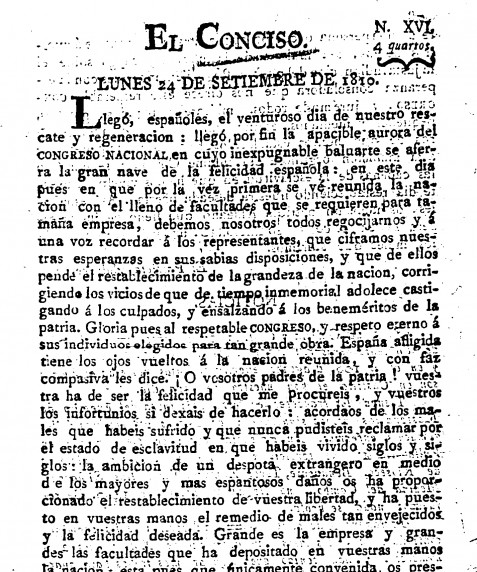 Página de El Conciso (Cádiz)