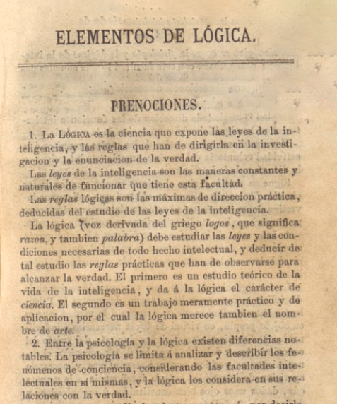 Portada de Elementos de lógica