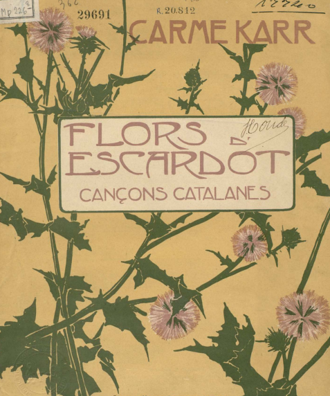 Portada de Flors d'escardot