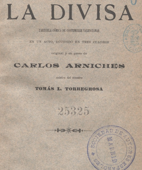Portada del libro La Divisa