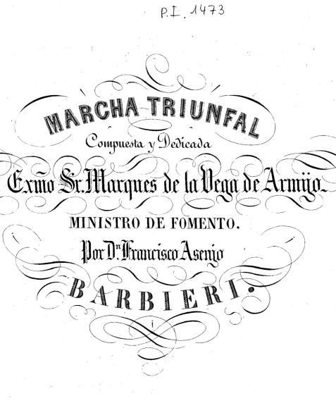 Partitura de Marcha triunfal