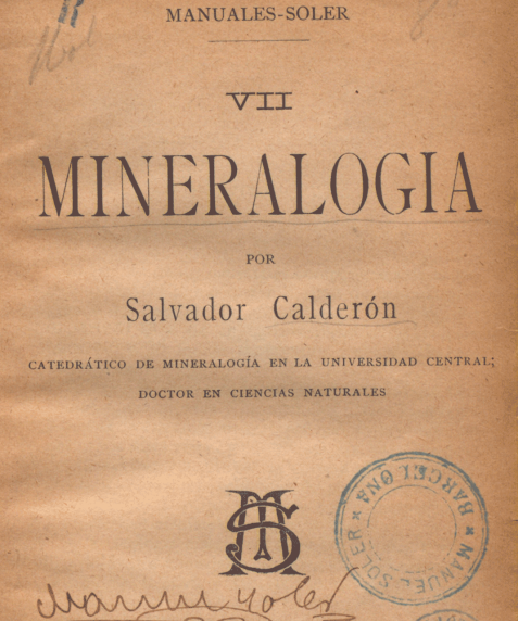 Portada de Mineralogía
