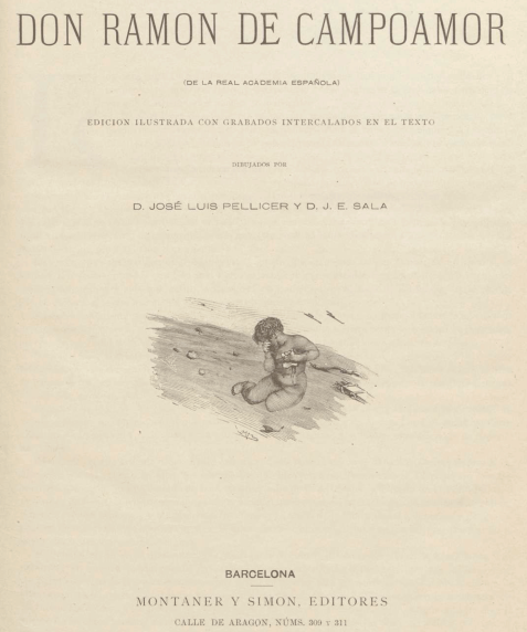 Portada de Obras Completas de don Ramón de Campoamor