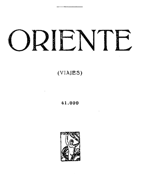 Portada de Oriente