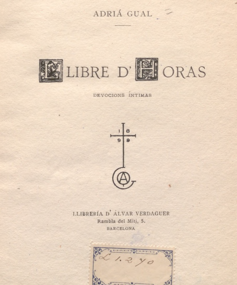 Portada Libre d´horas