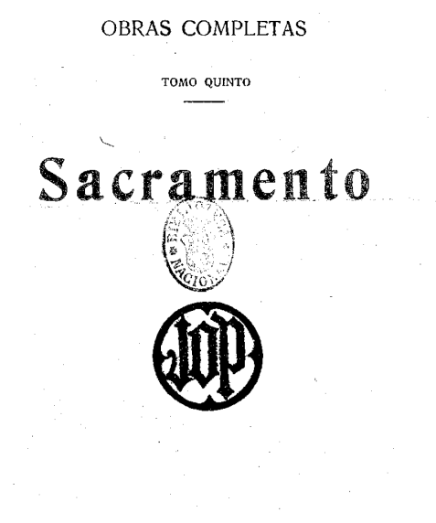 Portada de Sacramento