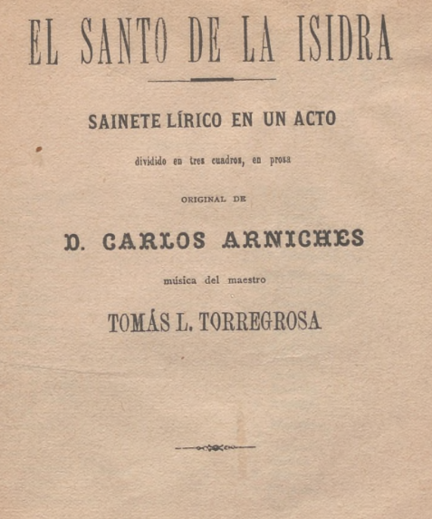 Portada del libro El santo de la Isidra
