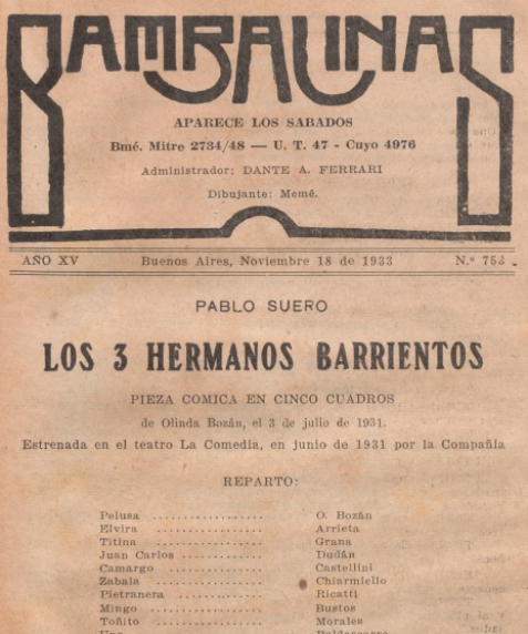 Portada de Los 3 hermanos Barrientos