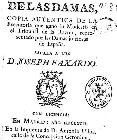 Portada El tribunal de las damas