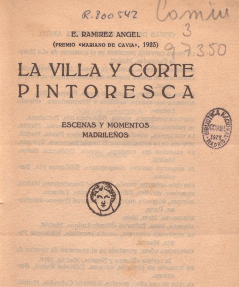 Portada de La villa y corte pintoresca :escenas y momentos madrileños