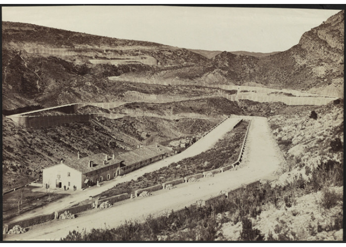 José Martínez Sánchez (1808-1874). Paso del Cabriel. Carretera de Madrid a Valencia por las Cabrillas, ca. 1867. Biblioteca Nacional de España, 17/10/3 José Martínez Sánchez (1808-1874). Paso del Cabriel. Carretera de Madrid a Valencia por las Cabrillas, ca. 1867. Biblioteca Nacional de España, 17/10/3
