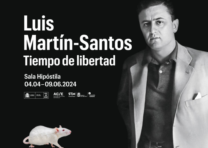 Gráfica de la exposición Luis Martín-Santos. Tiempo de Libertad