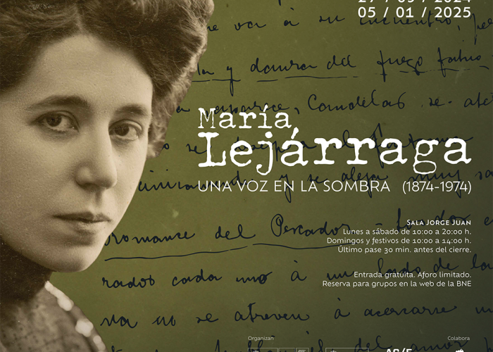 Gráfica de la exposición María Lejárraga. Agenda ""