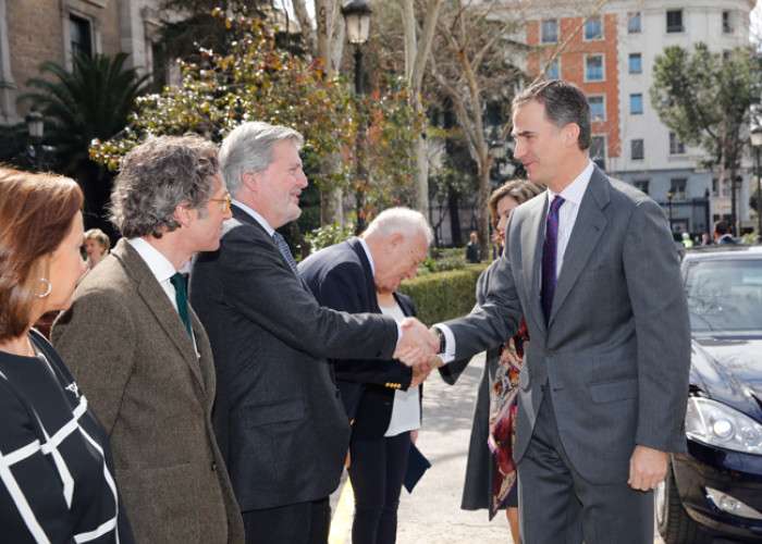 Su Majestad el Rey Felipe VI en la inauguración de la exposición Miguel de Cervantes: de la vida al mito (1616-2016)