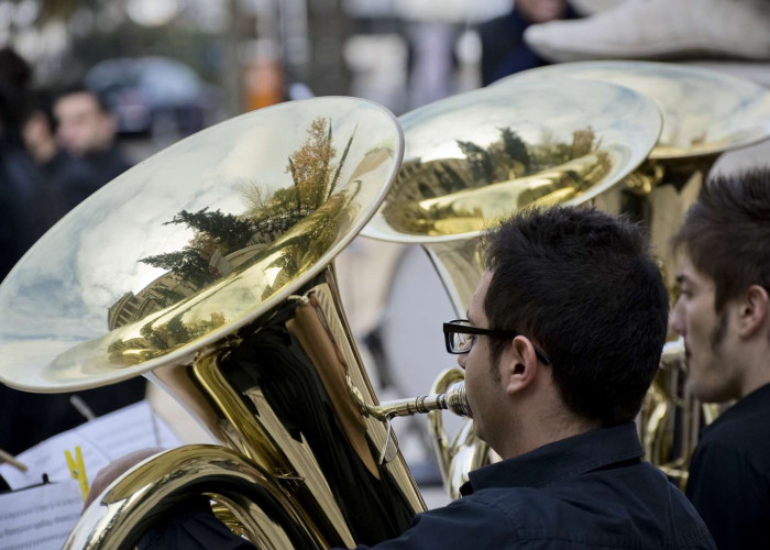 La banda del Real Conservatorio Superior de Música de Madrid interpreta la Marcha Triunfal de Barbieri La banda del Real Conservatorio Superior de Música de Madrid interpreta la Marcha Triunfal de Barbieri