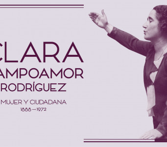 Cartel de la exposición Clara Campoamor