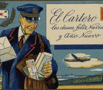 Felicitación de Navidad del cartero. 1950-1960 Felicitación de Navidad del cartero. 1950-1960