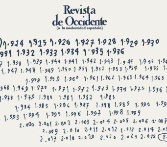 Cartela de la exposición Revista de Occidente o la modernidad española