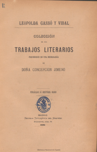 Colección de sus trabajos literarios