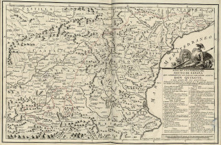 Mapa de una Porcion del Reyno de España que Comprehende los Parages por Donde Anduvo Don Quixote y los Sitios de sus Aventuras