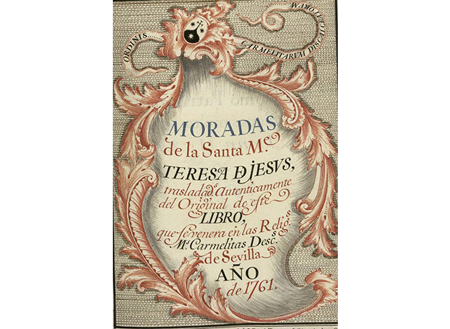 Las moradas de Santa Teresa de Jesús, 1701 - 1800. BNE, Mss/1069