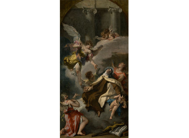 Éxtasis de santa Teresa, 1727. Sebastiano Ricci. Viena Kunsthistorisches Museum