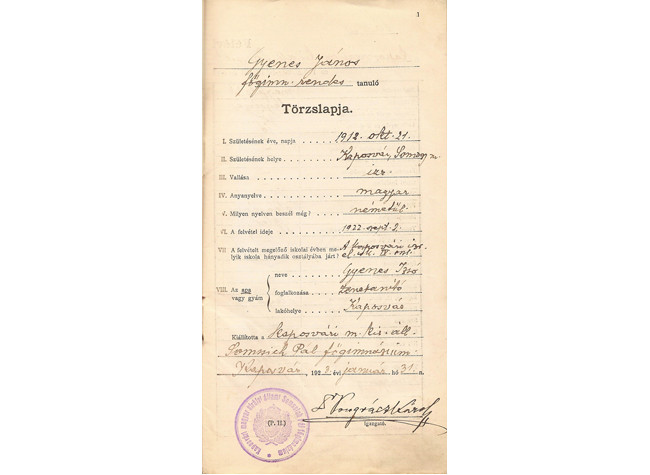 Libreta de Juan Gyenes