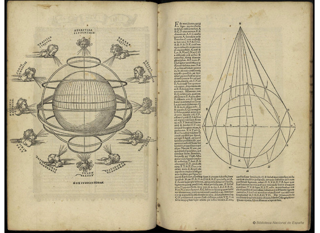 Claudii Ptolemaei Geographicae; Claudio Ptolomeo, xilografía atribuida a Alberto Durero, BNE, 1525